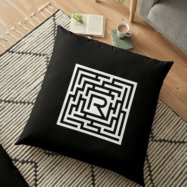 The Rebels logo on a pillow